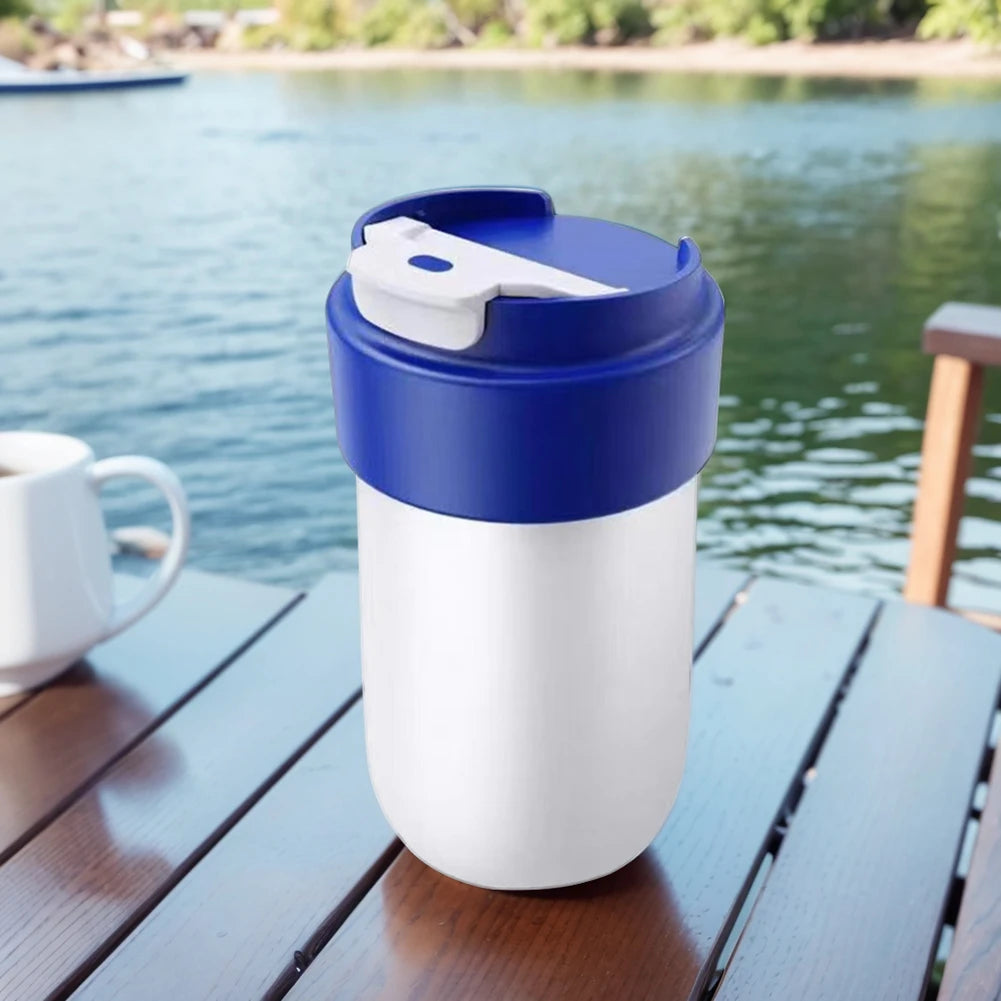 2 in 1 Electric Beverage Warmer Cooler with Temperature Digital Display Vehicle Cold Warm Mug for Family Outdoor Road Trip